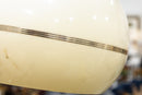 Brass and Acrylic Mid Century Modern Arc Floor Lamp with Marble Base