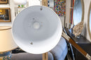 Contemporary Modern Wood and Metal Articulating Floor Lamp Designed in Denmark
