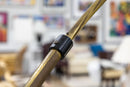 Brass and Acrylic Mid Century Modern Arc Floor Lamp with Marble Base