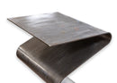 Postmodern Metal Steel Curved Sculptural Pedestal Display Base 1970s
