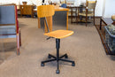 Rabami Stole Danish Wood and Metal Swivel Task Desk Chair