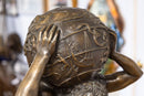 Claude Michel Clodion After Altlas Bronze Figurative Sculpture 1890s