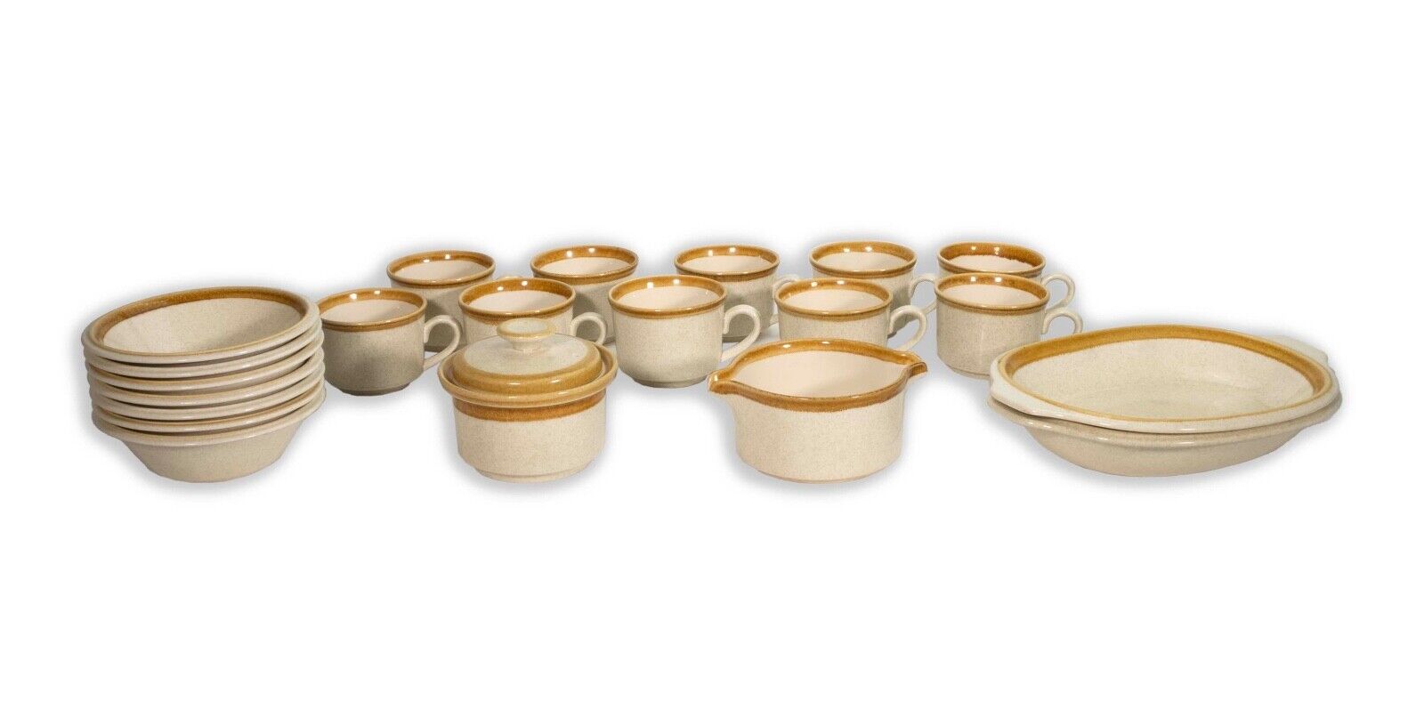 Stone Manor Mikasa F5800 Set of 21 Dishes Mid Century Modern – Le