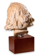 Sergio de Giusti Modernist Contemporary White Ceramic Male Bust Sculpture