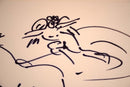 Reuben Nakian Untitled Signed Modern Figurative Felt-Tip Pen Drawing on Paper UF