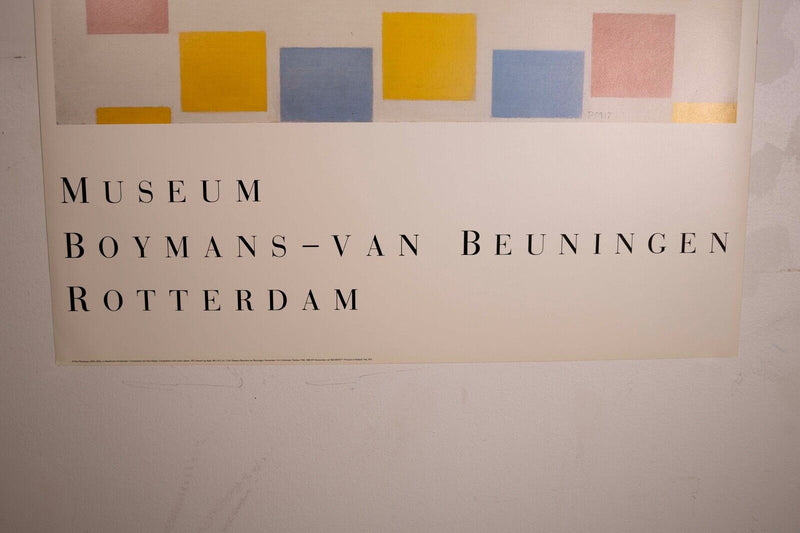 Piet Mondrian Composition with Colour Planes Lithographic Exhibition Poster UF