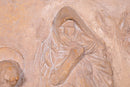 Sergio de Giusti Signed Bas Relief Figurative Religious Ceramic Sculpture 1985