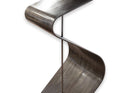 Postmodern Metal Steel Curved Sculptural Pedestal Display Base 1970s