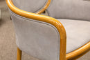 Set of 6 Ward Bennett for Brickel Associates 1980s Wood & Leather Dining Chairs