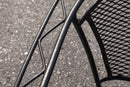 Vintage Russell Woodard Black Wrought Iron Patio Set with Table and 4 Chairs