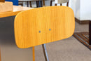 Rabami Stole Danish Wood and Metal Swivel Task Desk Chair