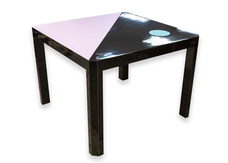 Milo Baughman for Thayer Coggin Post Modern 80s Lacquered Dinette Game Table