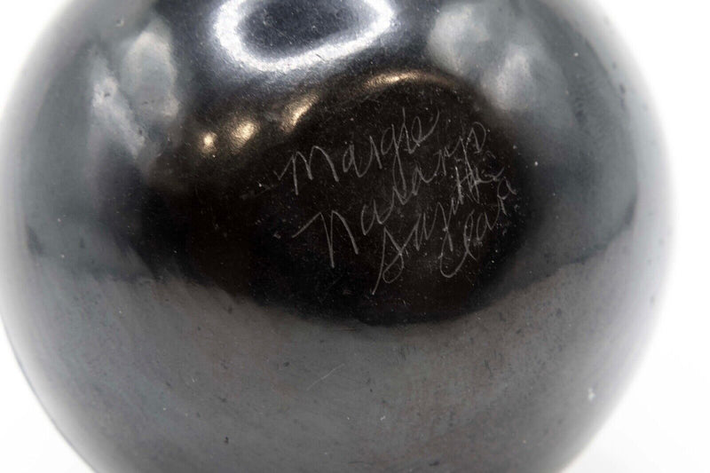 Marie Naranjo Signed Pair of Santa Clara Pueblo Native Pottery Ceramic Vessels