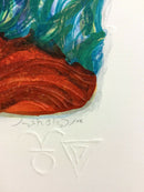 Mid Century Modern Unframed Scorpio Zodiac Judith Bledsoe Hand Signed Lithograph