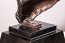 Sir Jacob Epstein Modern British Art Bronze w Brown Patina Life Size Bust