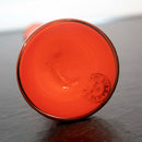 Gallo Slovakia Orange Candlestick with Flower Design