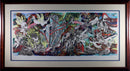 Arie Dubi Under the Wing of God Signed Contemporary Judaica Lithograph AP Framed