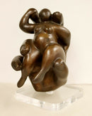 Contemporary Bronze Table Sculpture Illusion by Jerry Soble 1990s