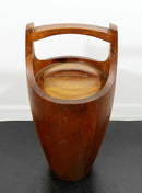 Mid Century Modern Danish Teak Ice Bucket Bar Accessory 1960s Scandinavian
