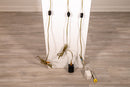 Set of 3 Vintage Grupo MCI Brass and Lucite Desk Lamps
