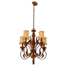 Schonbek Contemporary 5 Arm Light Fixture Chandelier