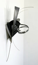 Contemporary Signed Steel Metal Wall Sculpture Signed Christiane Martens 1990s
