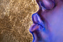 Christopher Adam Williams Lift Every Voice Diptych Oil on Canvas w/ Cu Au Leaf