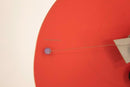Memphis Style Constructivism 1980 Aluminum Shelf Clock by Nicolai Canetti Modern
