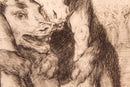 Francisco Goya Miren que grabes from Los Caprichos 1868 Etching Framed