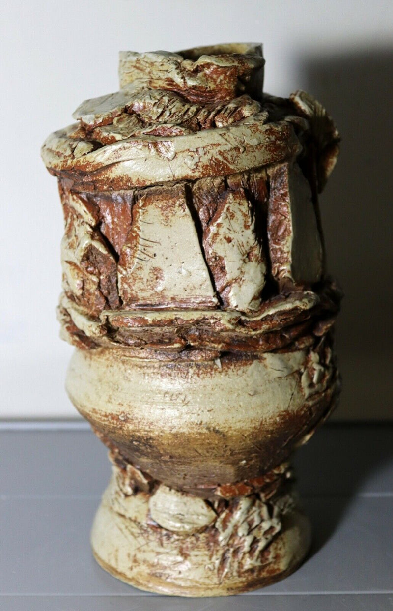 Mable Moss Mid Century Modern Brutalist Ceramic Vase