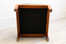 Pair of Custom Made Art Deco Style Mahogany Wood Arm Chairs