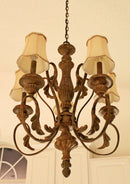 Schonbek Contemporary 5 Arm Light Fixture Chandelier