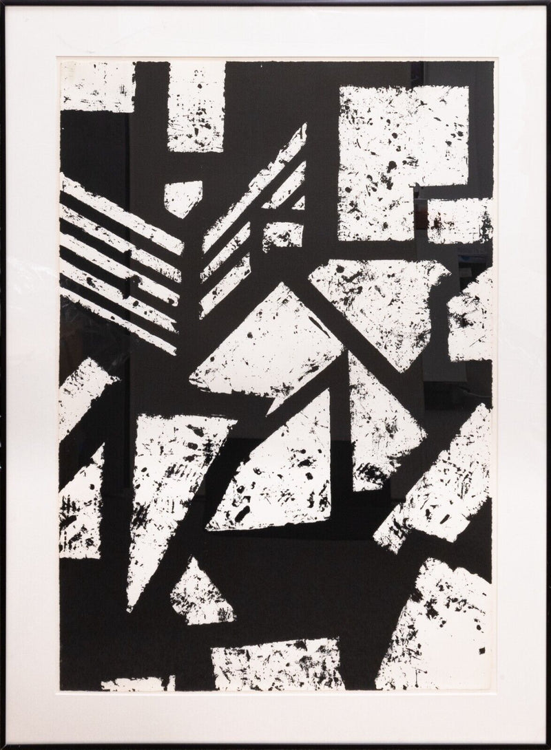 Gordon Newton Six Prints 1972 Black and White Framed Lithograph Set 47/50