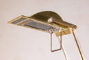 Set of 3 Vintage Grupo MCI Brass and Lucite Desk Lamps