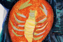 Judith Bledsoe Scorpio Zodiac Signed Contemporary Lithograph 205/250 Framed