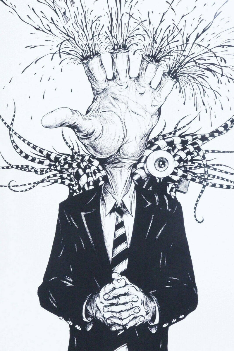 Alex Pardee Businessman Contemporary Limited Edition Serigraph 128/200 Hand Sign