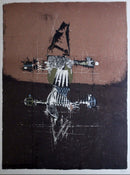 Johnny Friedlaender Haarlem 251/350 Signed Original Lithograph 1976 Framed