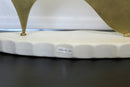 James Nani Slipper 97 Gold Abstract Marble Base Sculpture