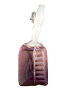 Bernie D’Onofrio Contemporary Hand-Blown Sculpted Purple & Frosted Etched Glass