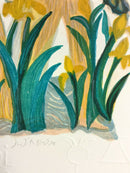 Mid Century Modern Unframed Gemini Zodiac Judith Bledsoe Hand Signed Lithograph