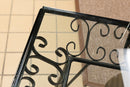 Mid Century Modern Umanoff Grenada Wrought Iron Dinette Patio Table & 4 Chairs