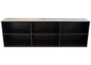 Post Modern Black Wood Modular Shelving Storage Unit