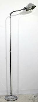 Mid Century Modern Faris Aluminum Adjustable Head Floor Lamp 1970s Sonneman Era