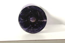 Contemporary Handblown Glass Vase Indigo with Swirl Design