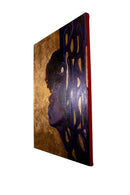 Christopher Adam Williams Lift Every Voice Diptych Oil on Canvas w/ Cu Au Leaf