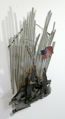 Contemporary Curtis Jere Signed & Dated 9/11 Memorial Wall Sculpture