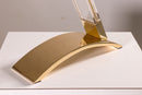 Set of 3 Vintage Grupo MCI Brass and Lucite Desk Lamps