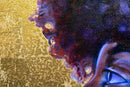 Christopher Adam Williams Lift Every Voice Diptych Oil on Canvas w/ Cu Au Leaf