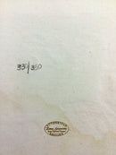 Modern Unframed Angelic Onlooker Zamy Steynovitz SIgned Seriolithograph Canvas