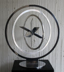 Phyllis Mark Kinetic Modern Steel Metal Floor Sculpture with Pedestal Signed